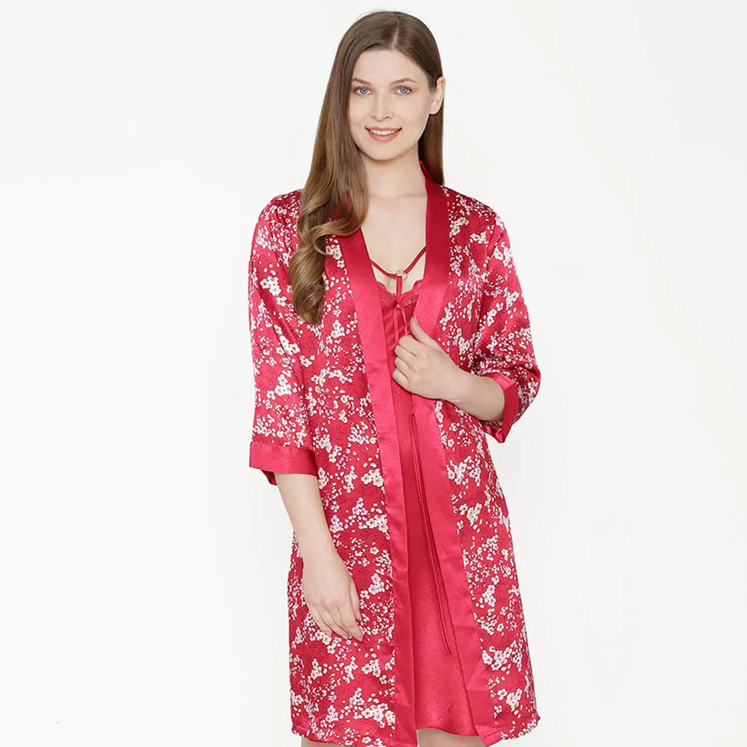 Short Nighty & Robe Nightgown set