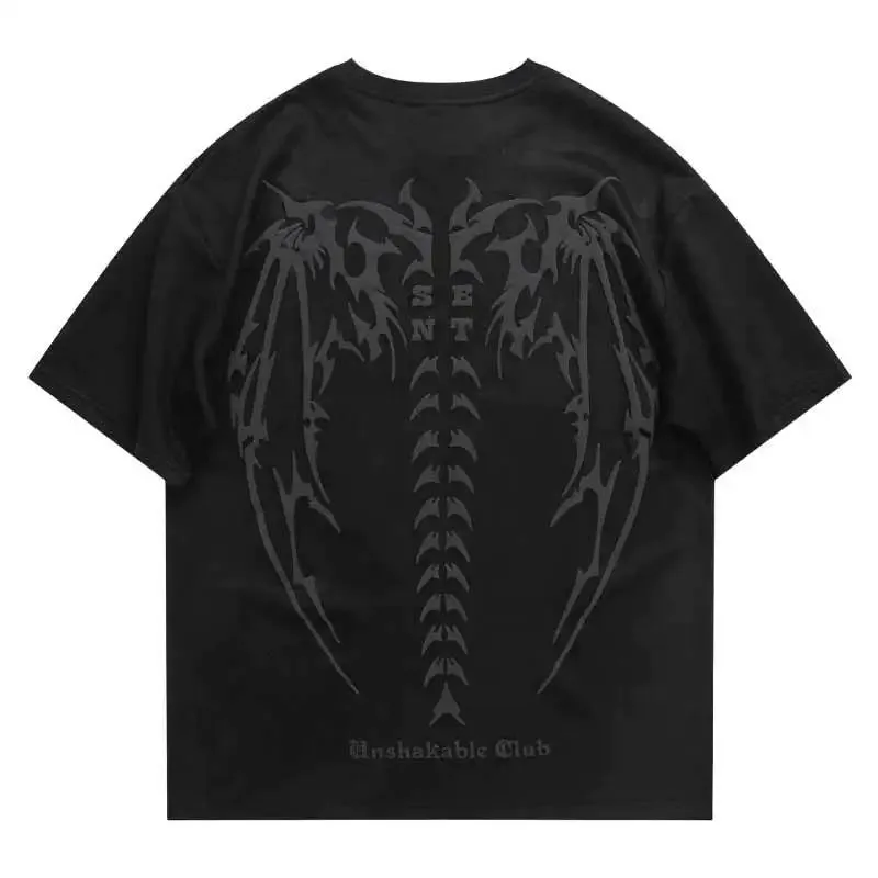 Skeleton Wings | Retro Gothic T-Shirt