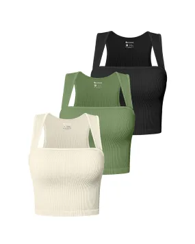 Sleeveless Square Neck tops