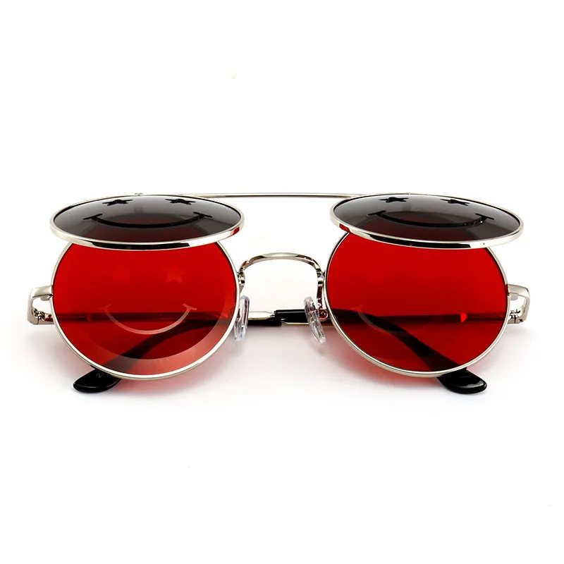 Smiley Flip Up Shades/Sunglasses