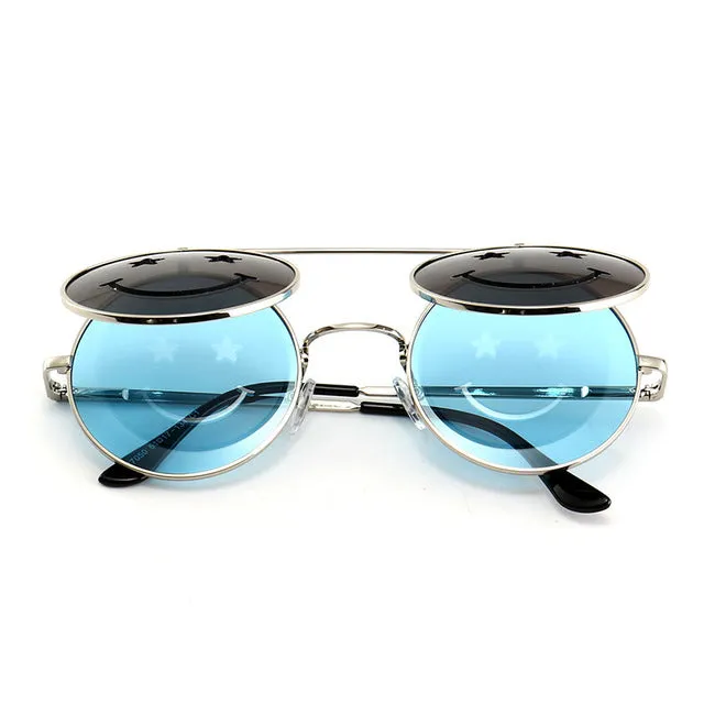 Smiley Flip Up Shades/Sunglasses