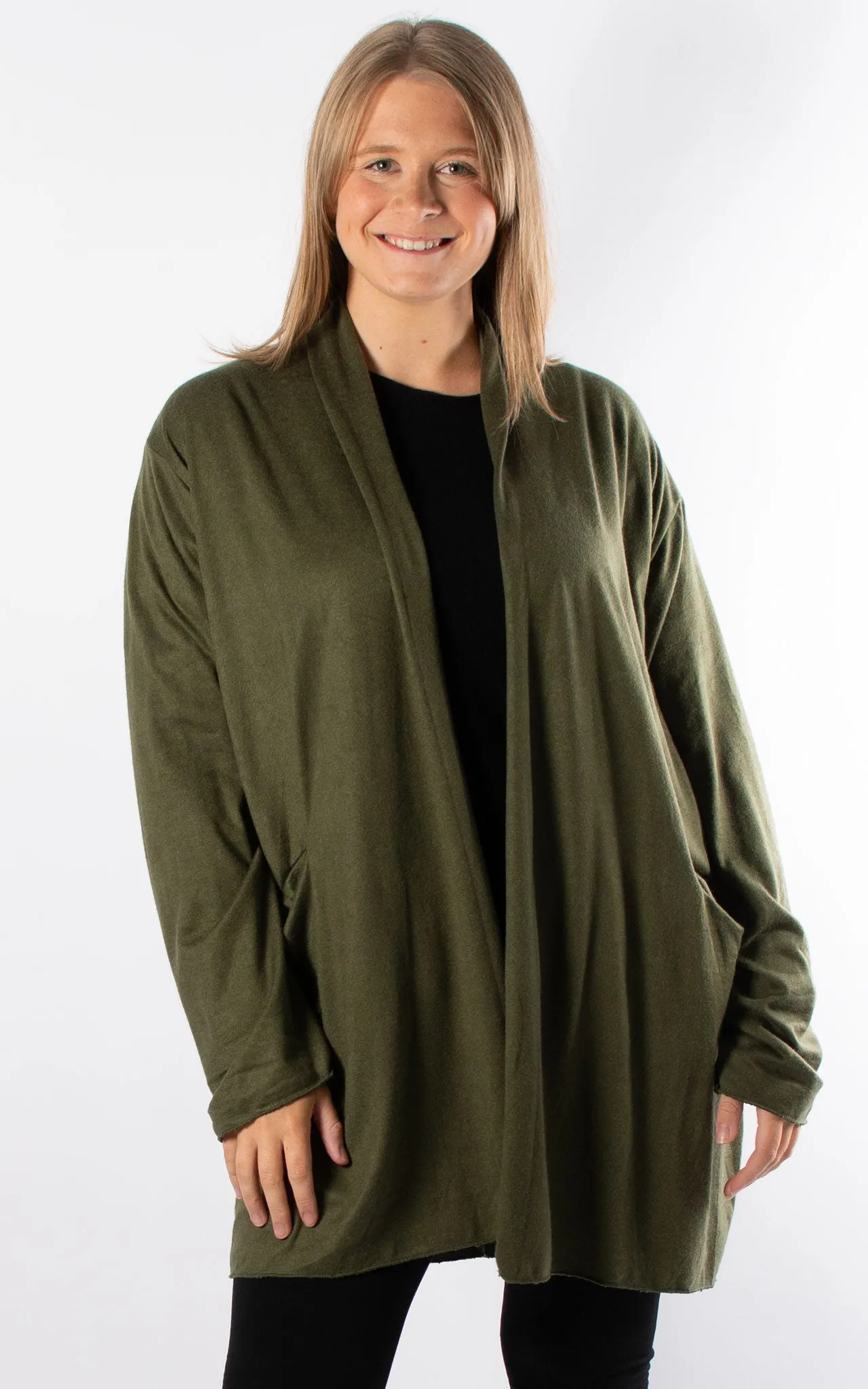 Soft Knit Cardigan | Khaki