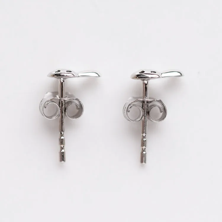 Solid Gold Mushroom Studs