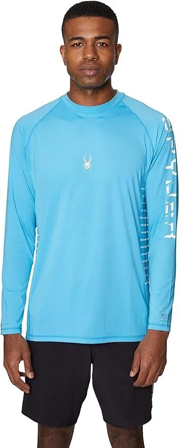 Spyder Men's T-Shirt UPF30  Rash Guard Long Sleeve