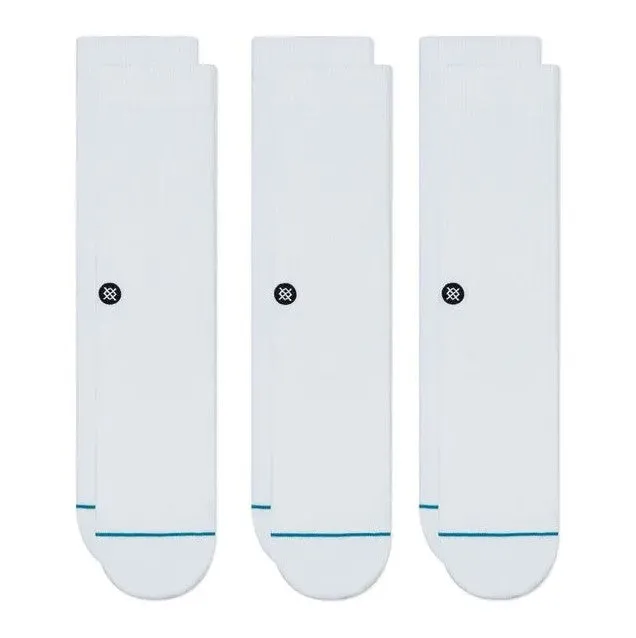 STANCE - 3 Pack Meia Icon "White"