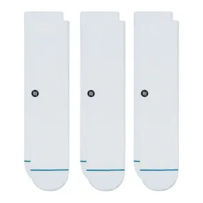 STANCE - 3 Pack Meia Icon "White"