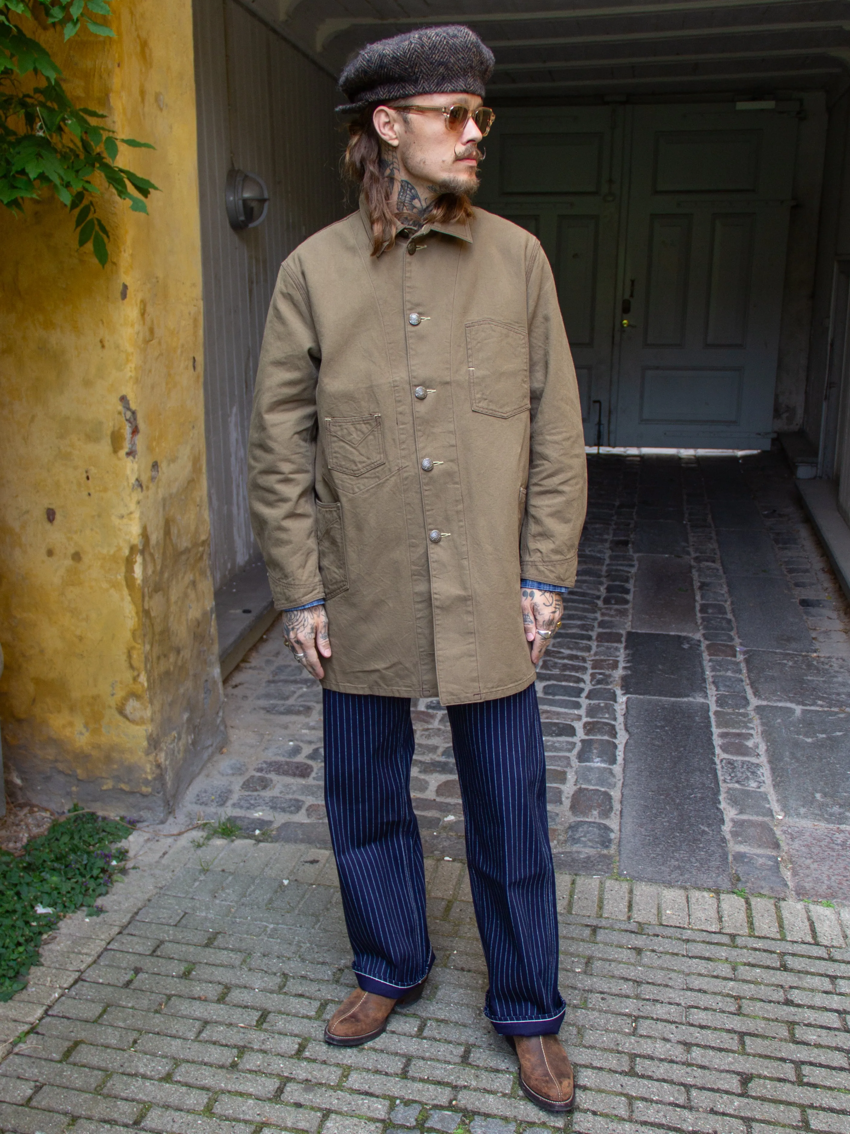 Sugar Cane, Work Coat, Khaki Duck, SC15522