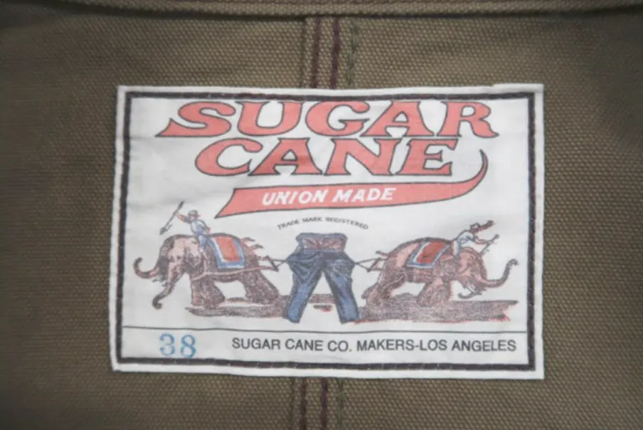 Sugar Cane, Work Coat, Khaki Duck, SC15522