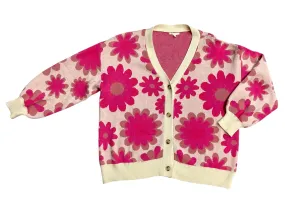 Sweater Cardigan By Clothes Mentor In Pink, Size: 3x