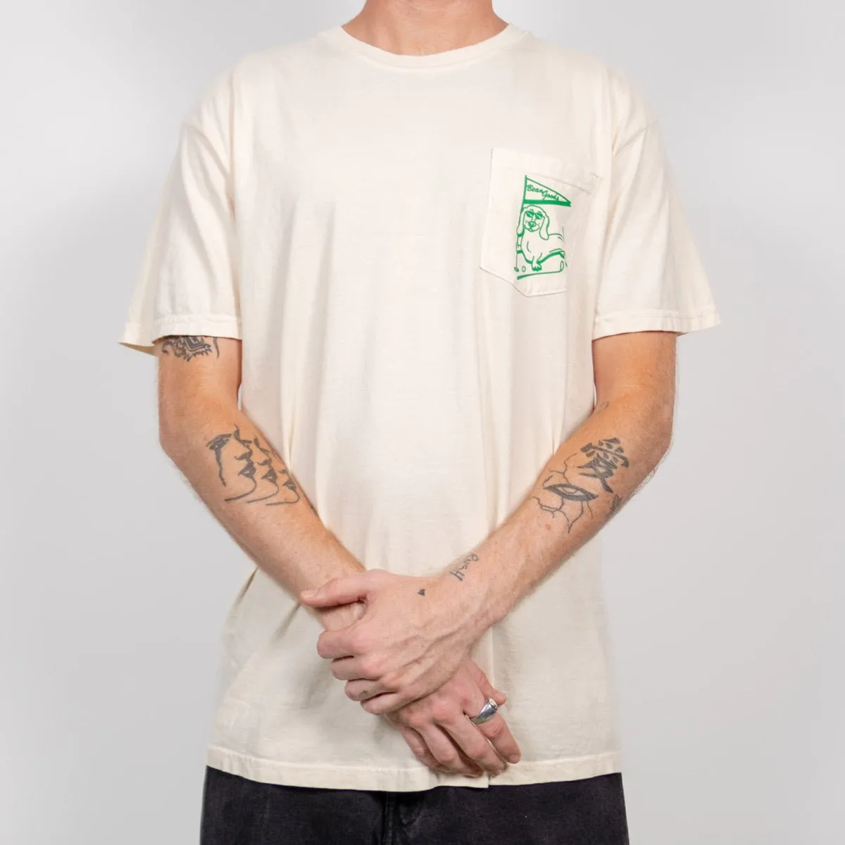 swingin' wieners golf club unisex pocket tee | cream