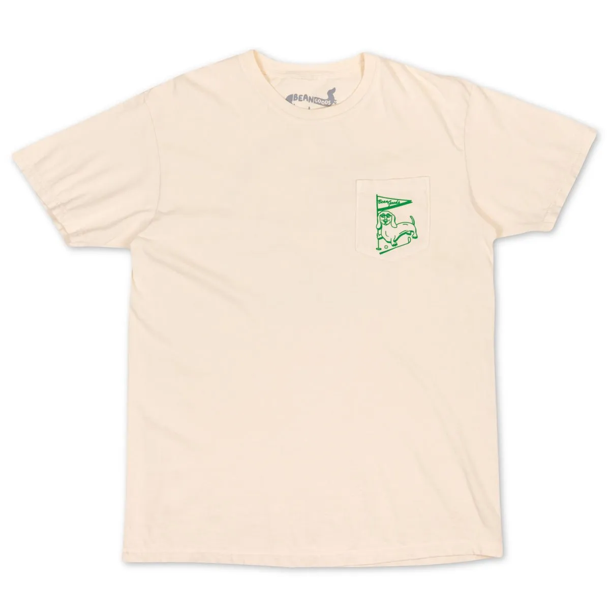 swingin' wieners golf club unisex pocket tee | cream