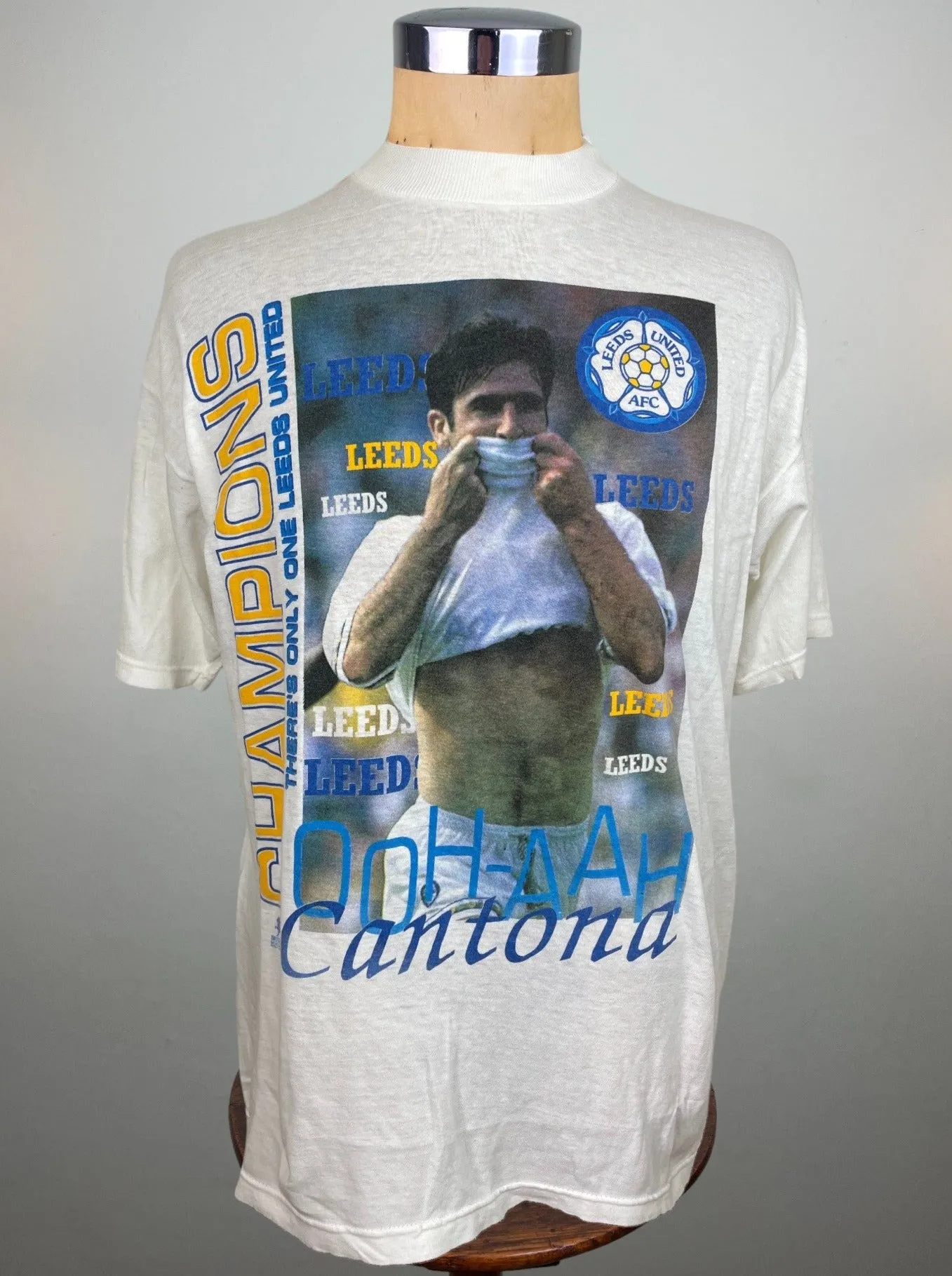 T-Shirt | 1992 | Leeds | League Champions Eric Cantona Bootleg T-Shirt