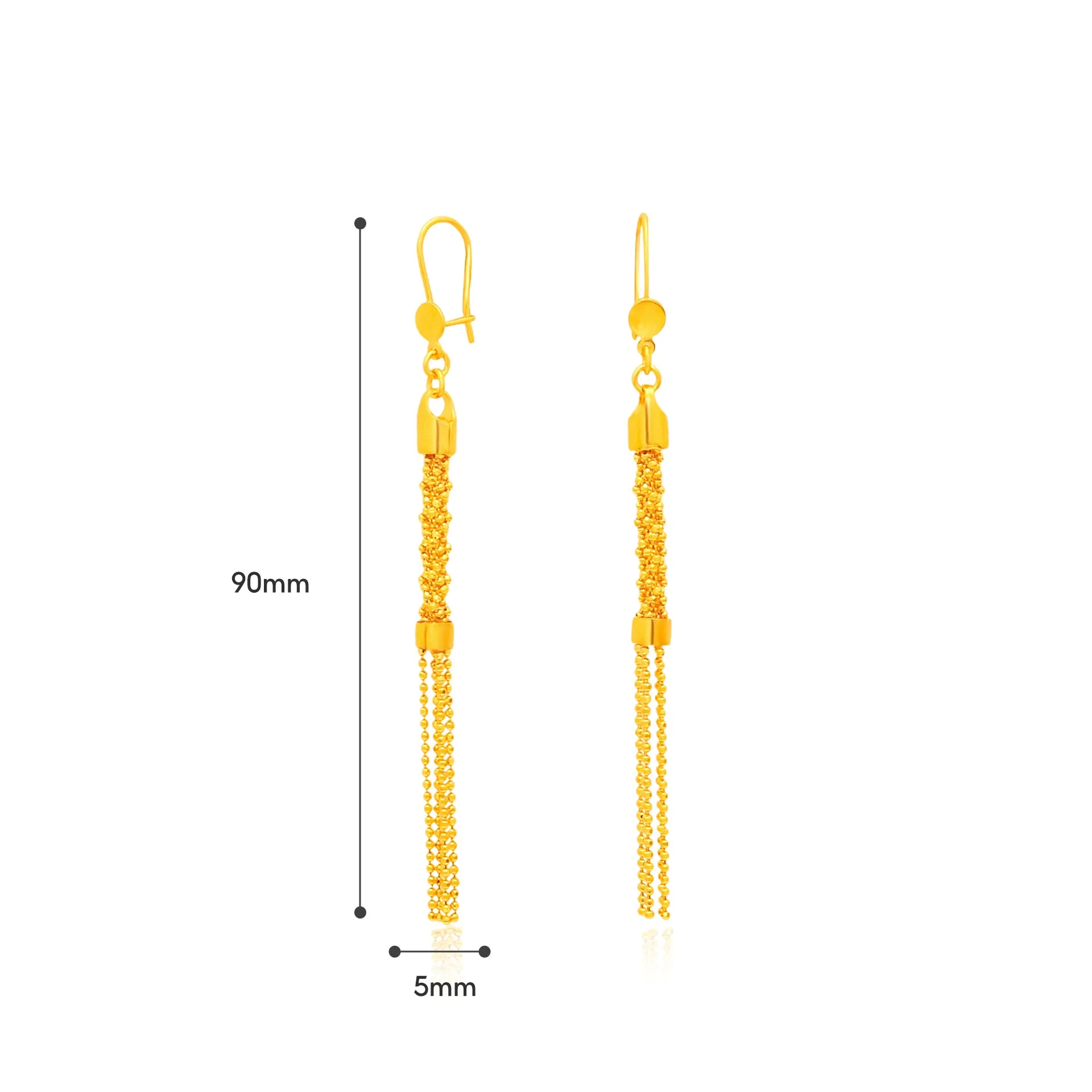 TAKA Jewellery 916 Gold Earrings