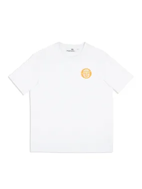 Tenda T-Shirt- Brilliant White/ Tangerine