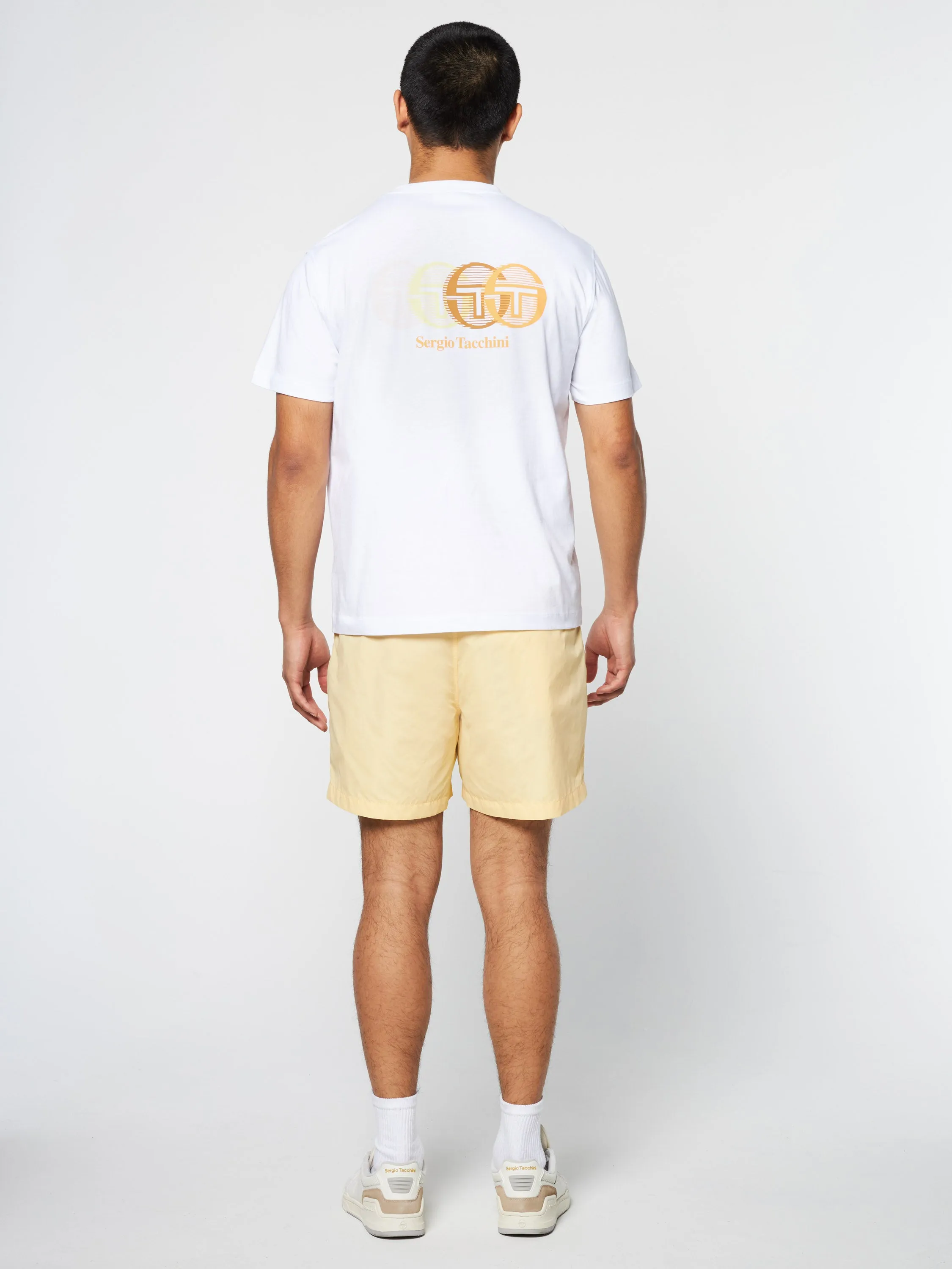 Tenda T-Shirt- Brilliant White/ Tangerine