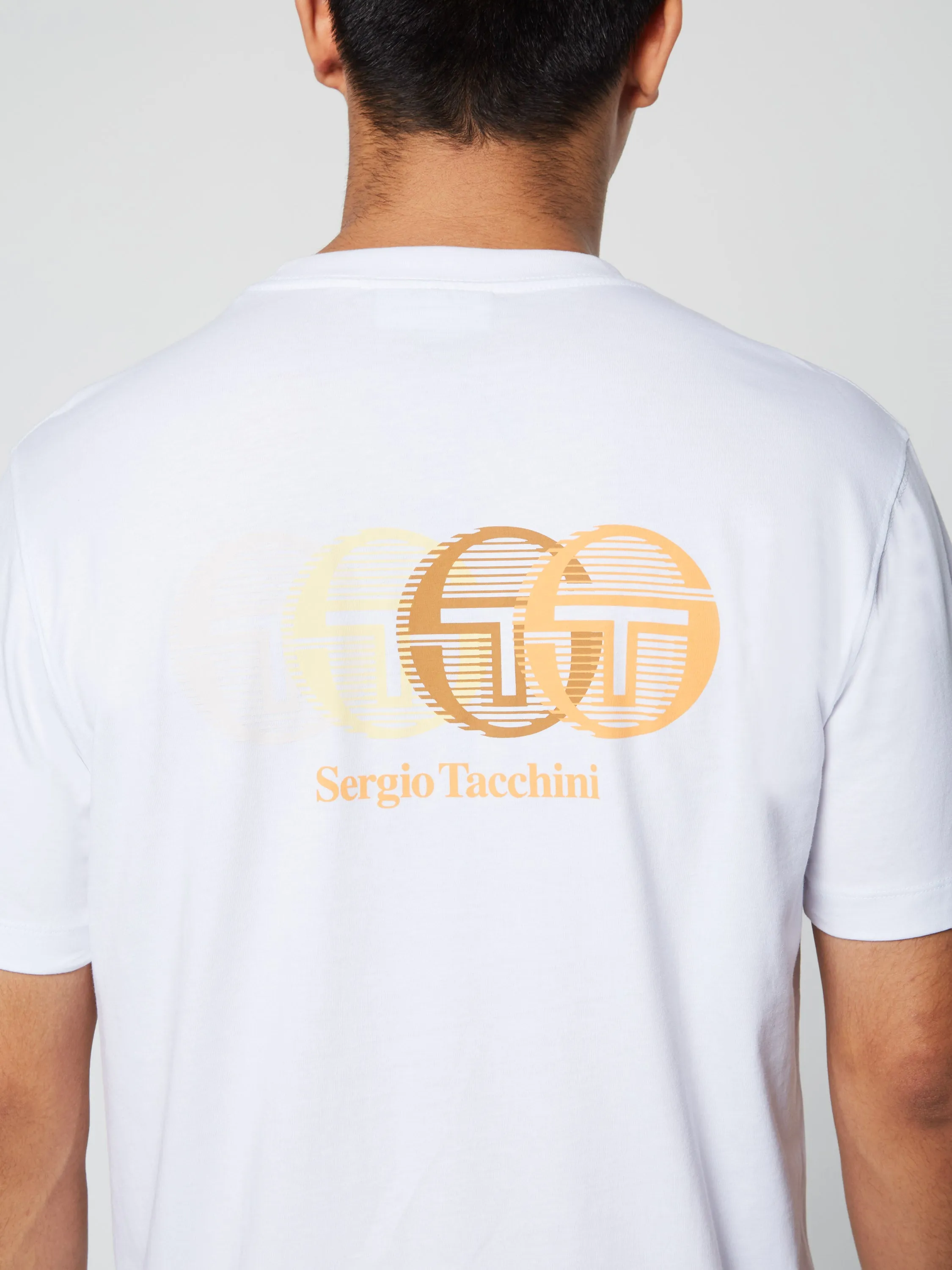 Tenda T-Shirt- Brilliant White/ Tangerine