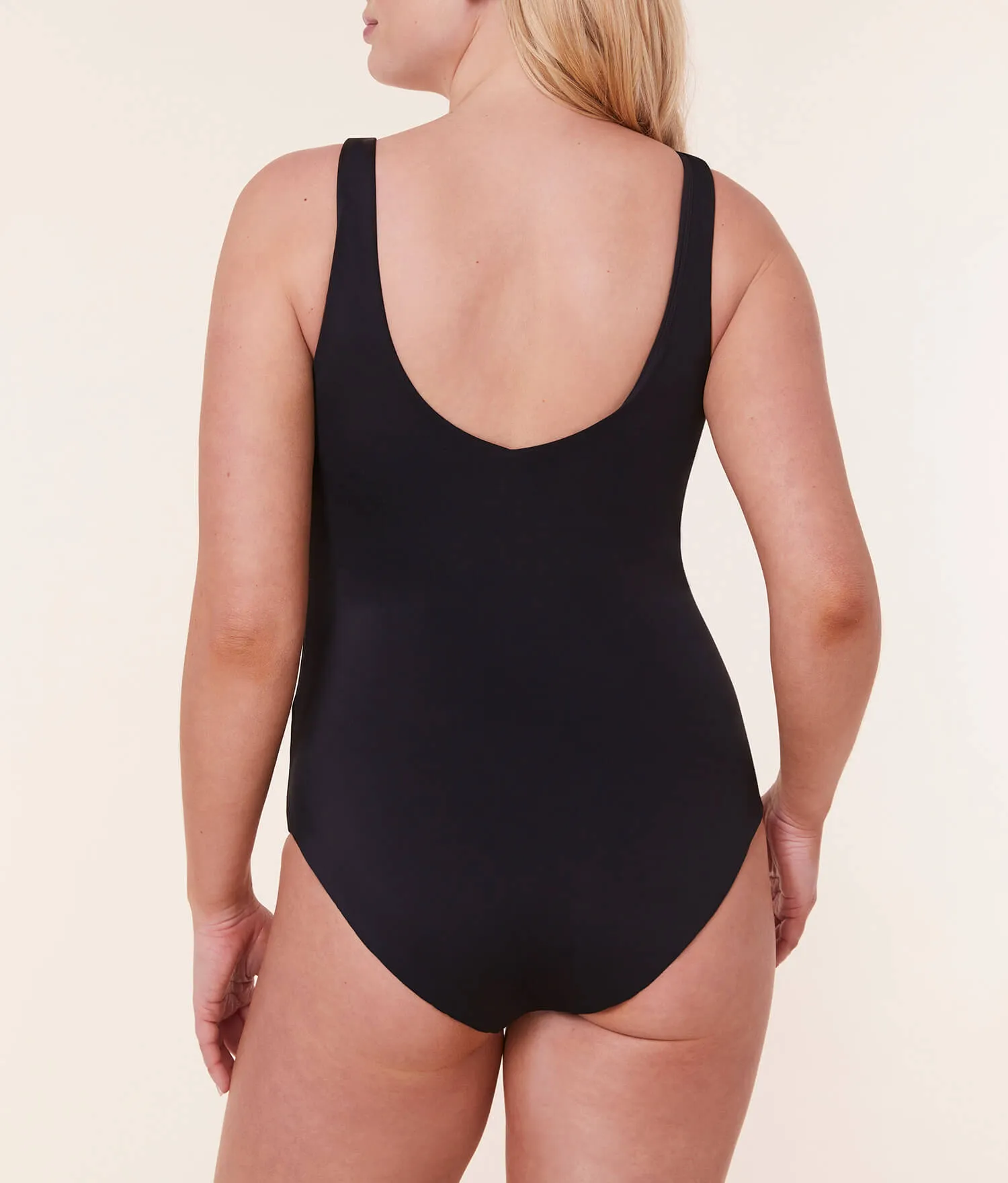 The Bonita One Piece - Eco Nylon - Black - Long Torso