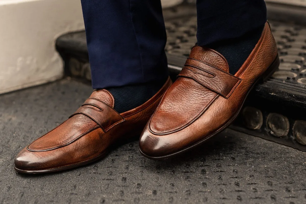 The Louis Penny Loafer - Brown