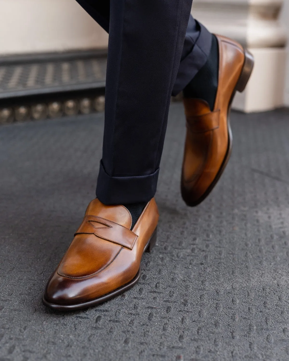 The Stewart Penny Loafer - Tobacco