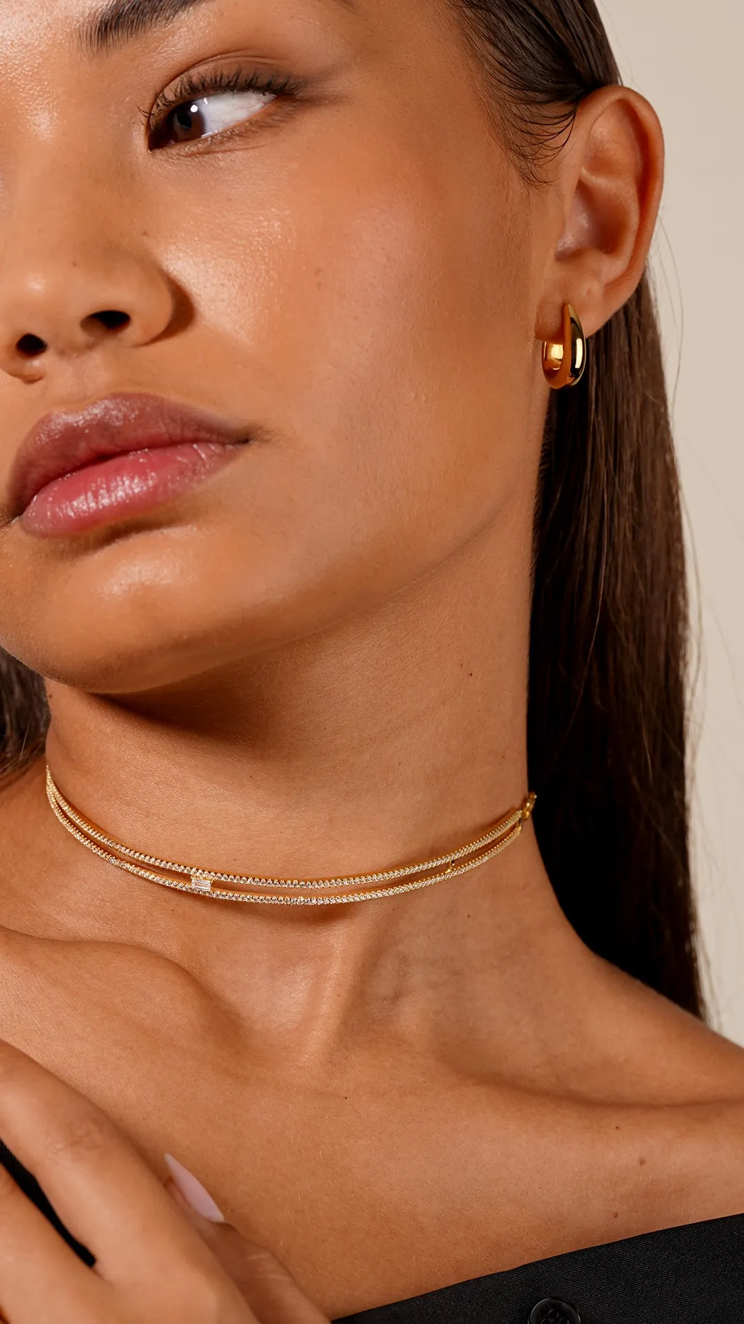 Thela Choker Necklace 18K Gold Vermeil