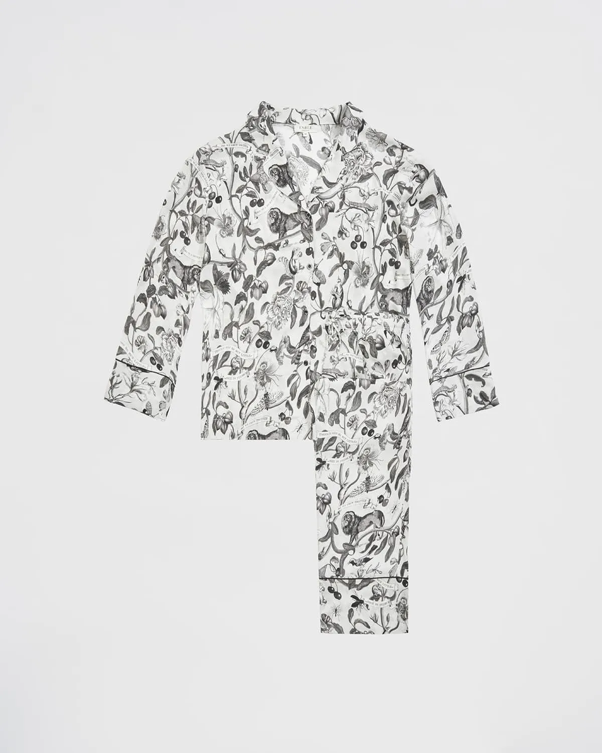 Tree of Life Monochrome Long Pyjamas