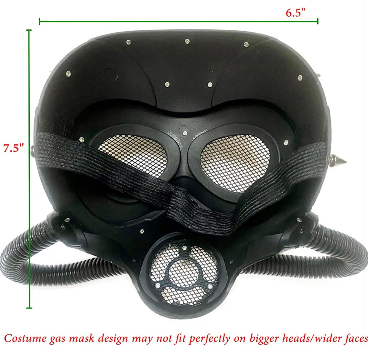 Unisex Full Face Mouth Gas Mask Halloween Costume Cosplay Steampunk Party Brass Green Gold Masquerade Gas Mask