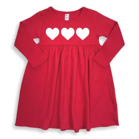 Valentine's Hearts Long Sleeve Dress