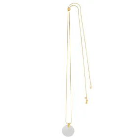 Vanity Adjustable 2 Tone Dot Necklace Gold Plating