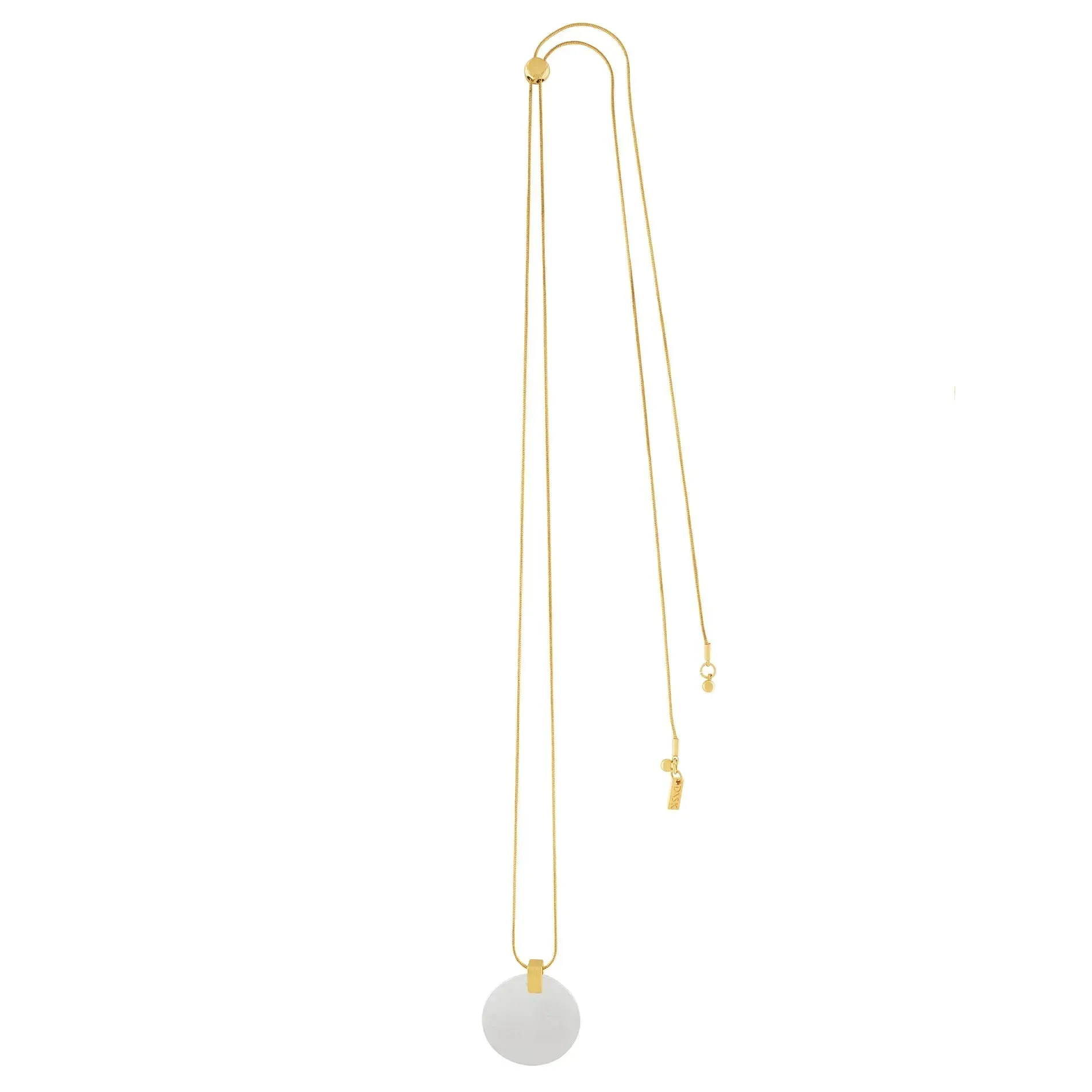 Vanity Adjustable 2 Tone Dot Necklace Gold Plating