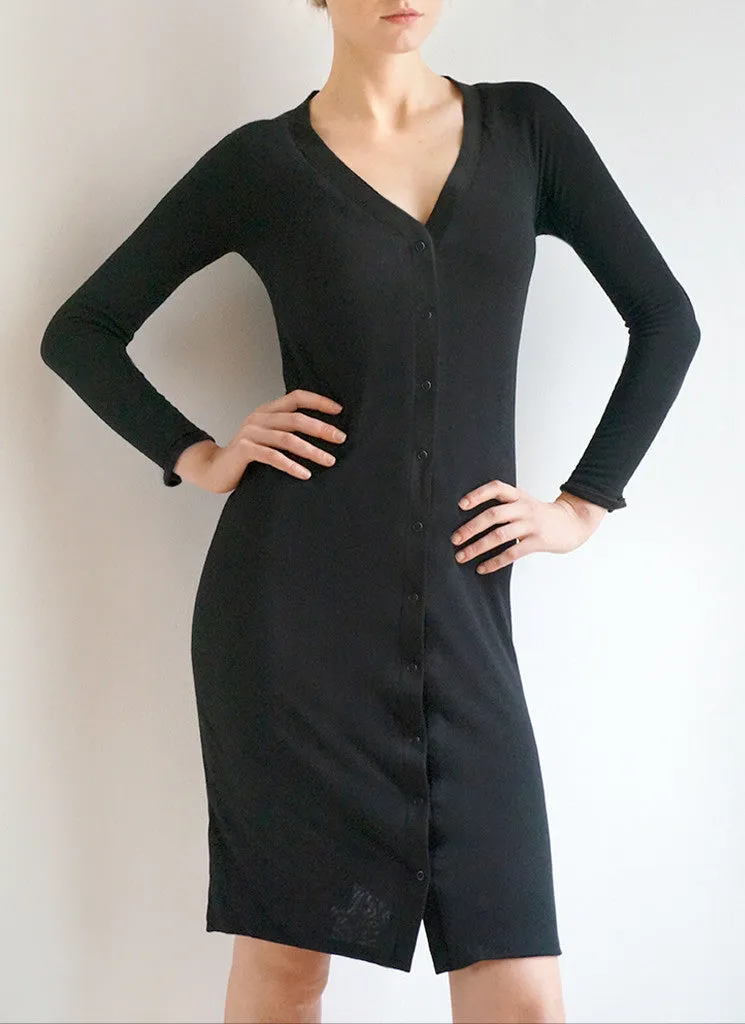 VERSA CARDIGAN DRESS (Blue/Black)