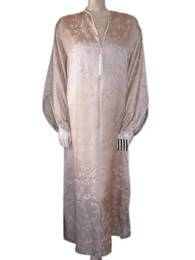 *VINTAGE NEW WITH TAG VALENTINO BAMBOO SATIN DRESSING GOWN PEIGNOIR IN CHAMPAGNE - WOULD MAKE A WONDERFUL GIFT