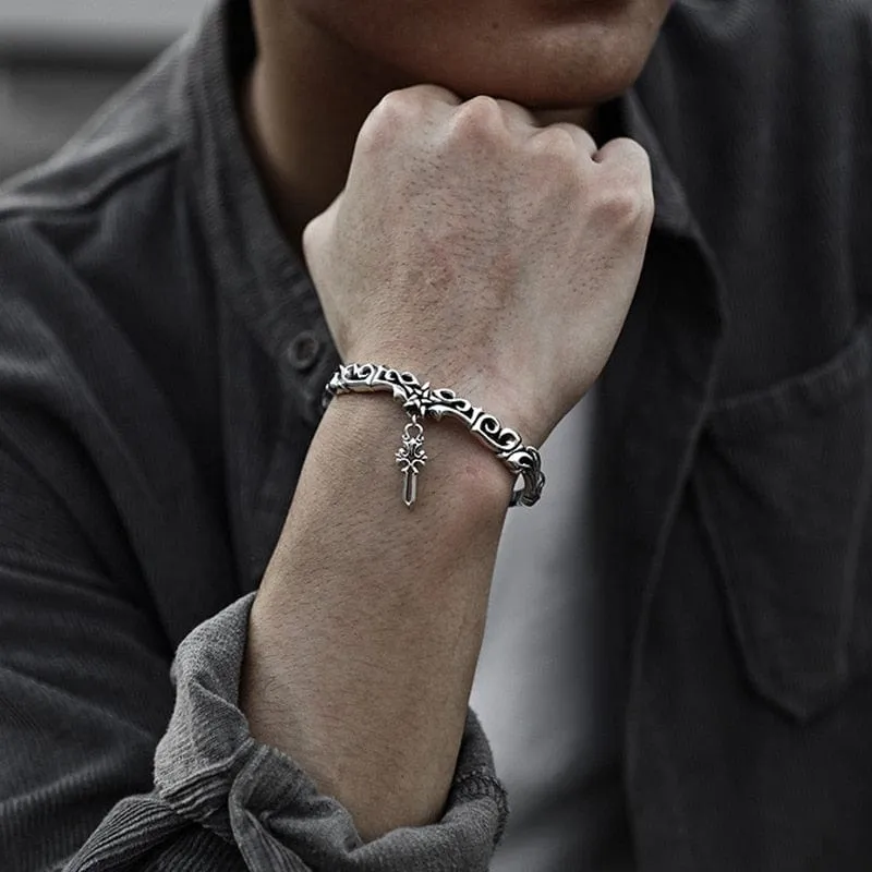 ''Votre vie dépend de vous'' - Bracelet acier inoxydable