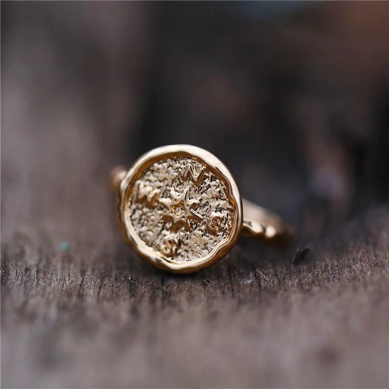 Wanderlust Compass Ring - LAST CHANCE