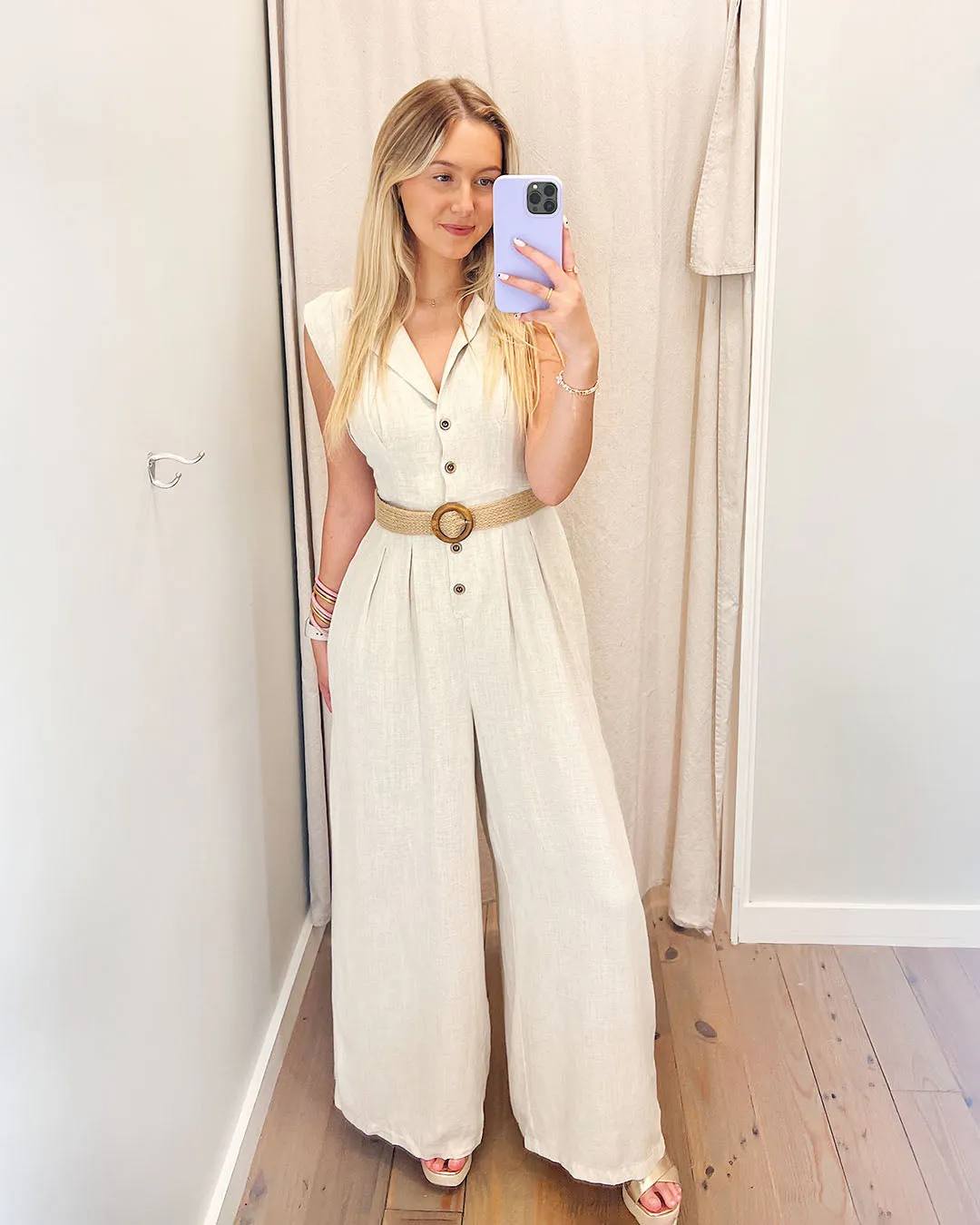 Where It Ends Linen Jumpsuit