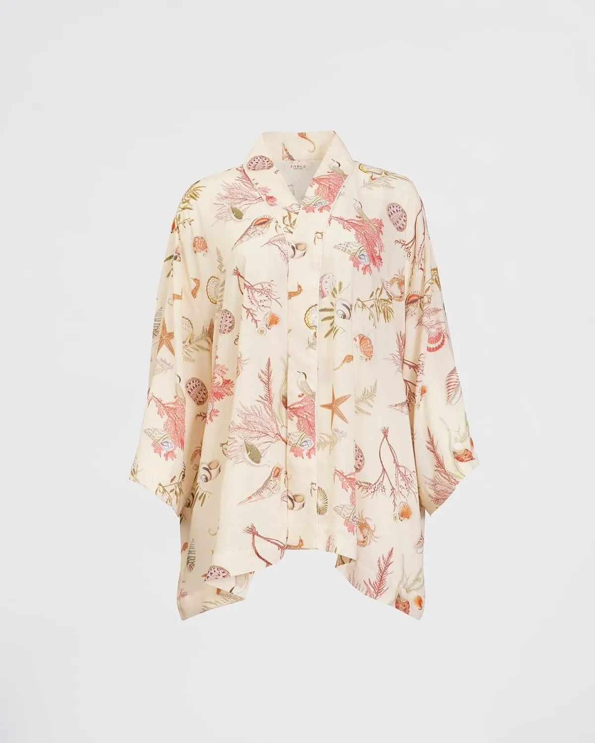 Whispering Sands Lotus Pink Short Kimono