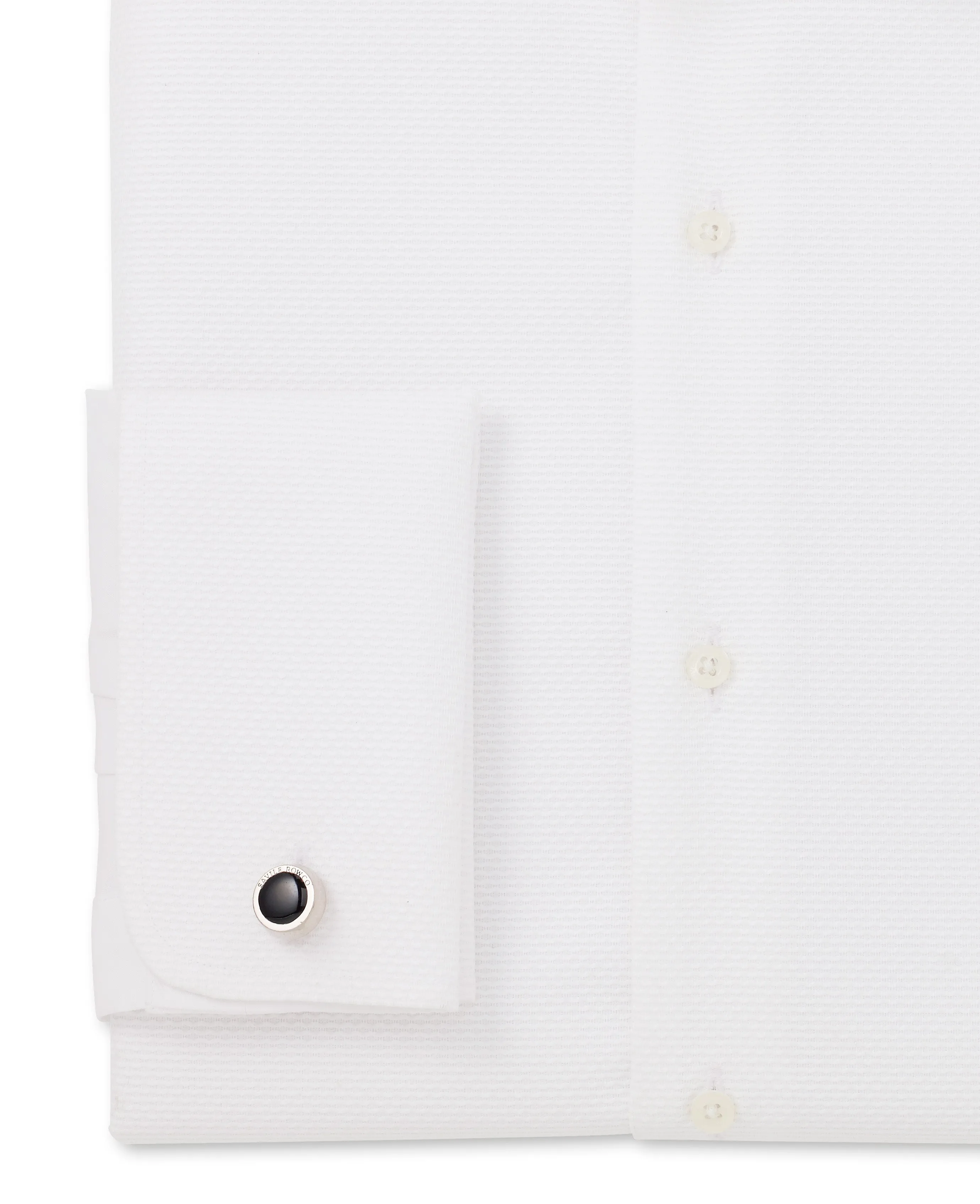 White Classic Fit Wing Collar Formal Shirt - Double Cuff