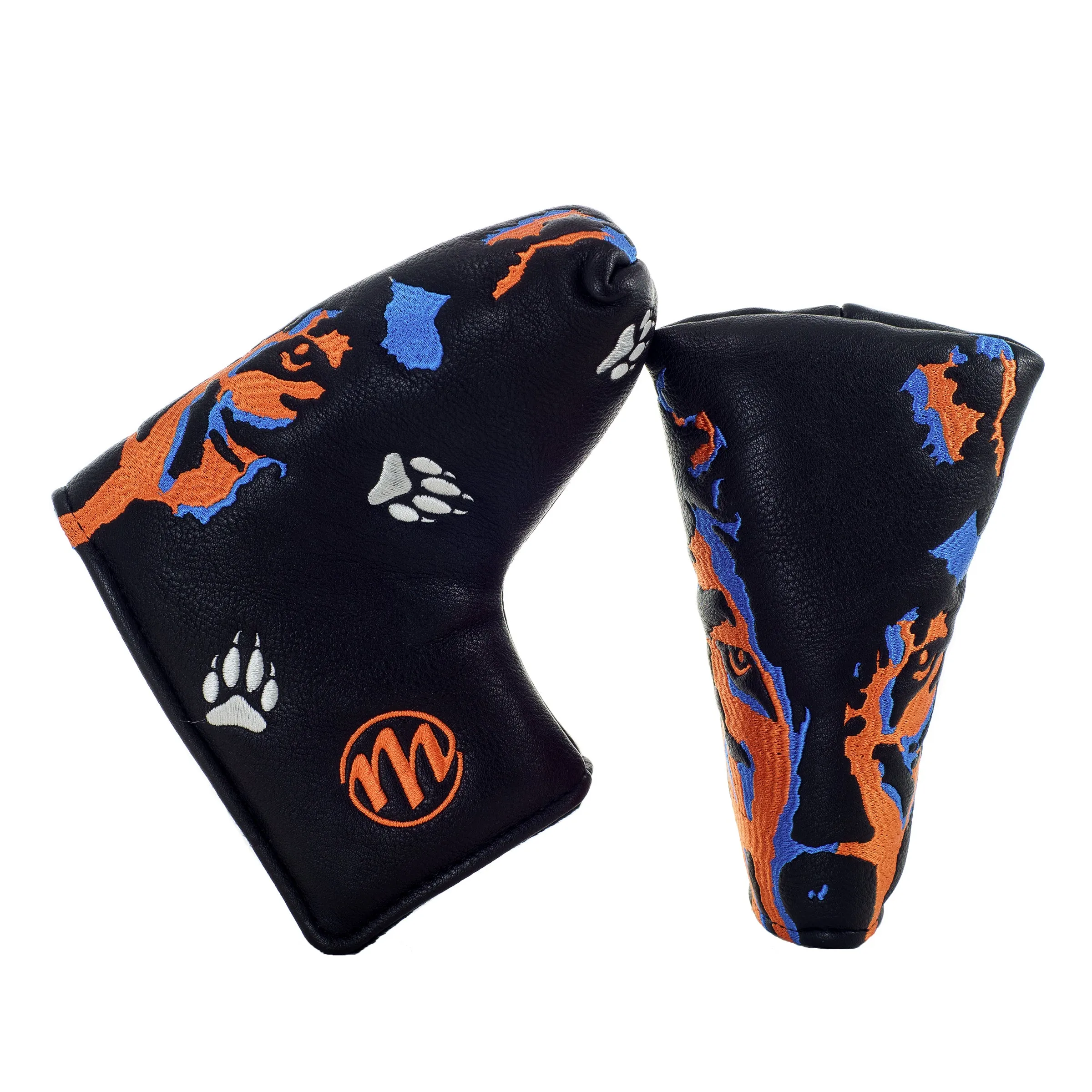 Wolf Blade and Mid Mallet Putter Headcover, Black