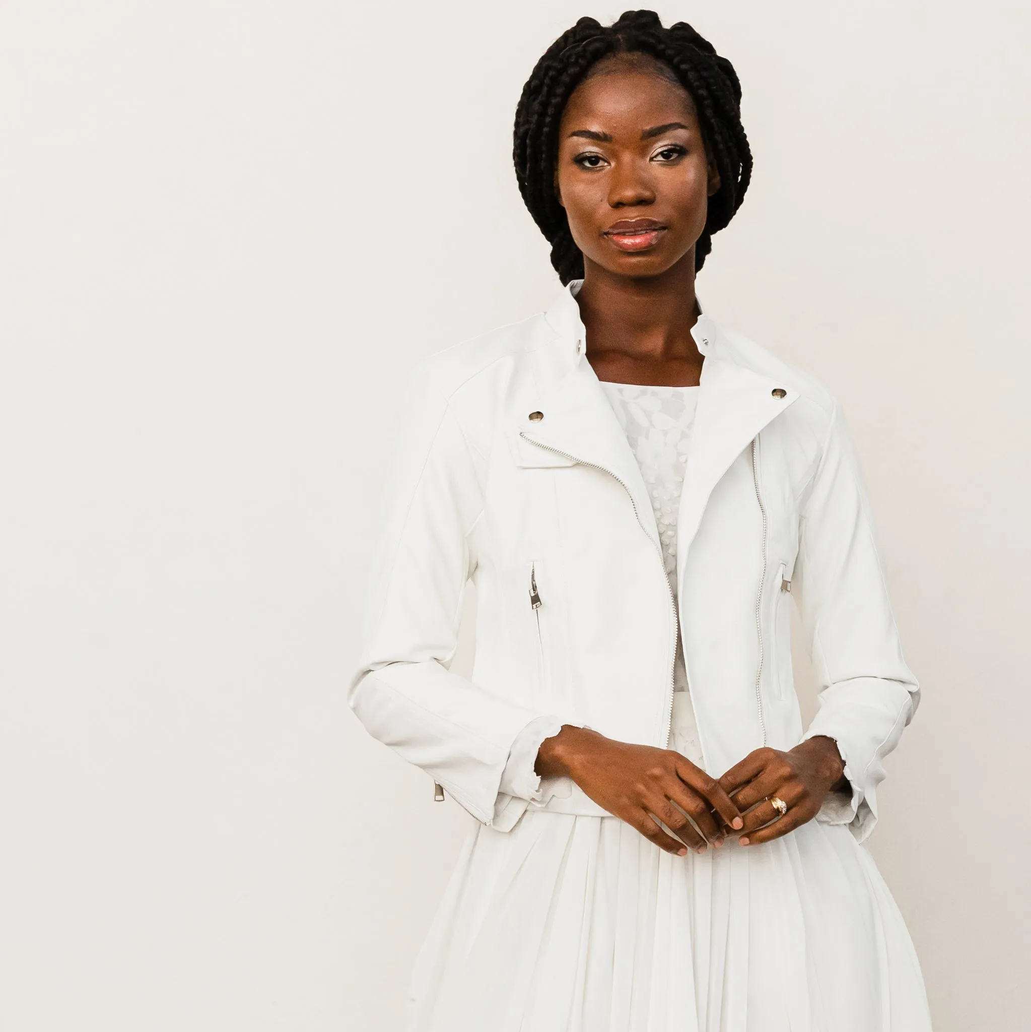 Wren Leather Bridal Jacket