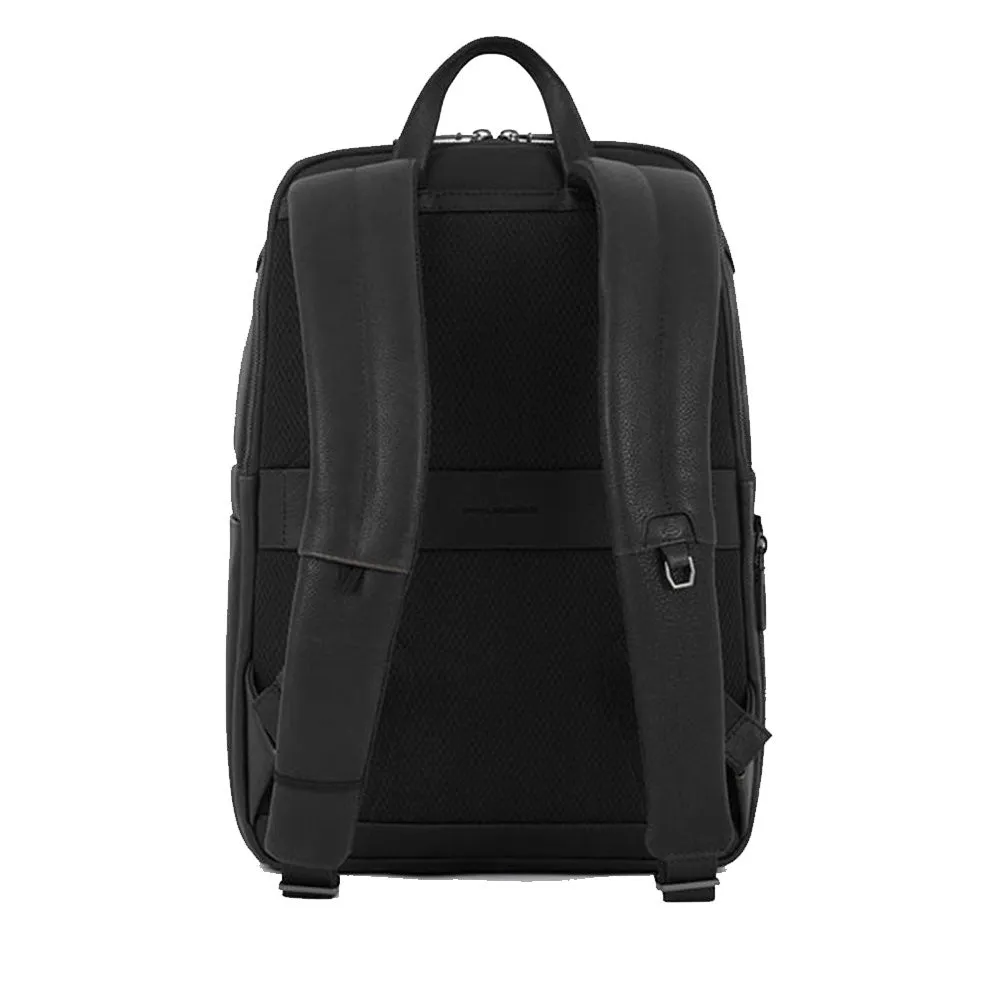 Zaino Uomo PIQUADRO porta Pc 14 in Pelle Colore Nero Linea Rhino - CA6249W118